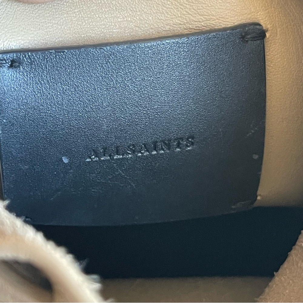 All Saints leather bucket bag! Tan Color - Picture 8 of 16